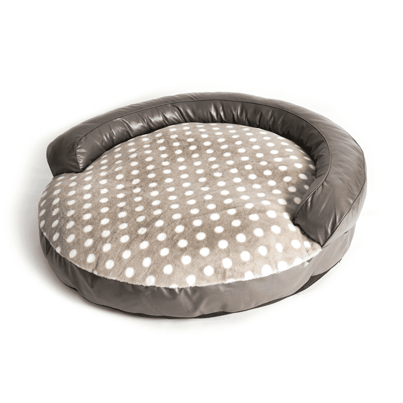 Large Wave Dot Luxury Sofa Dog Bed & Free Shipping