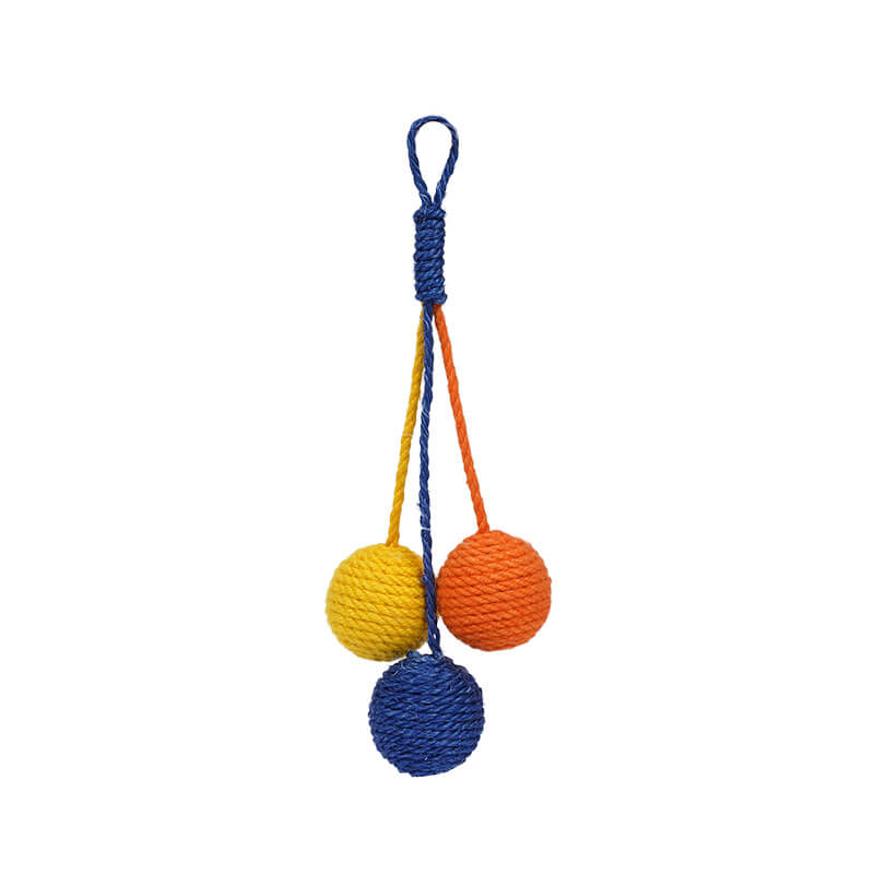 Durable Chew-Resistant Sisal Rope Ball Cat Interactive Toy