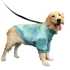 Furry Tie-dye Dog Jacket Coats