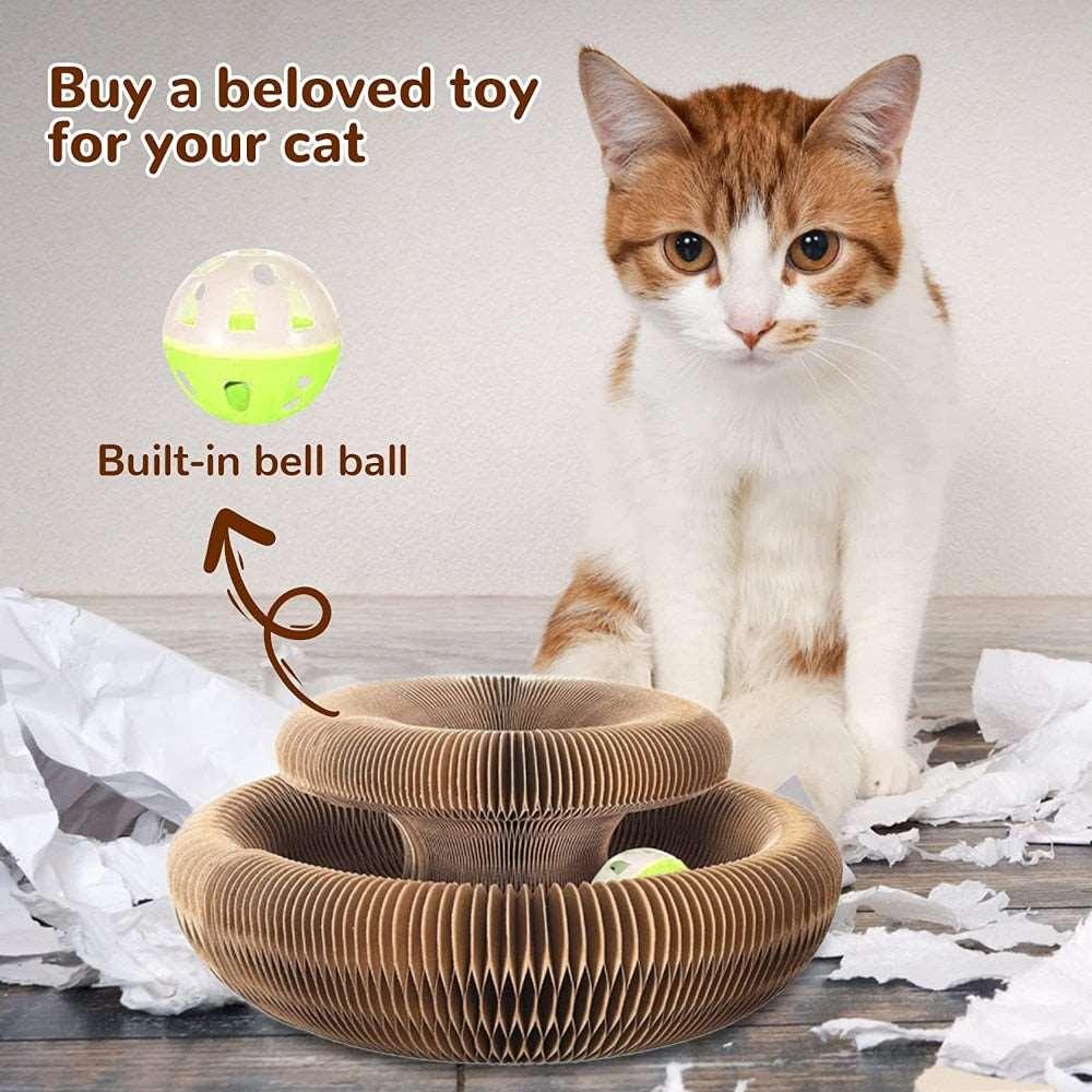 Foldable Magic Organ Board Bell Cat Grinding Claw Scratching Board Toy Ayipets Store