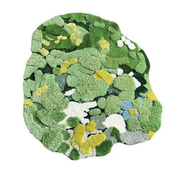 Hand Tufted Wool Comfort Moss Pet Mat Pet Rug