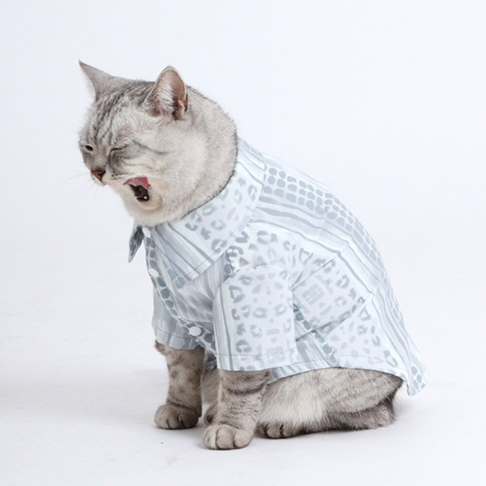 Geometric Print Pattern Shirt Pets and Owner Matching Set