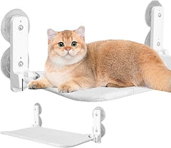 Hanging Cat Hammock With Stable Suction Cups Foldable Window Side Cat Bed With Suction Cups