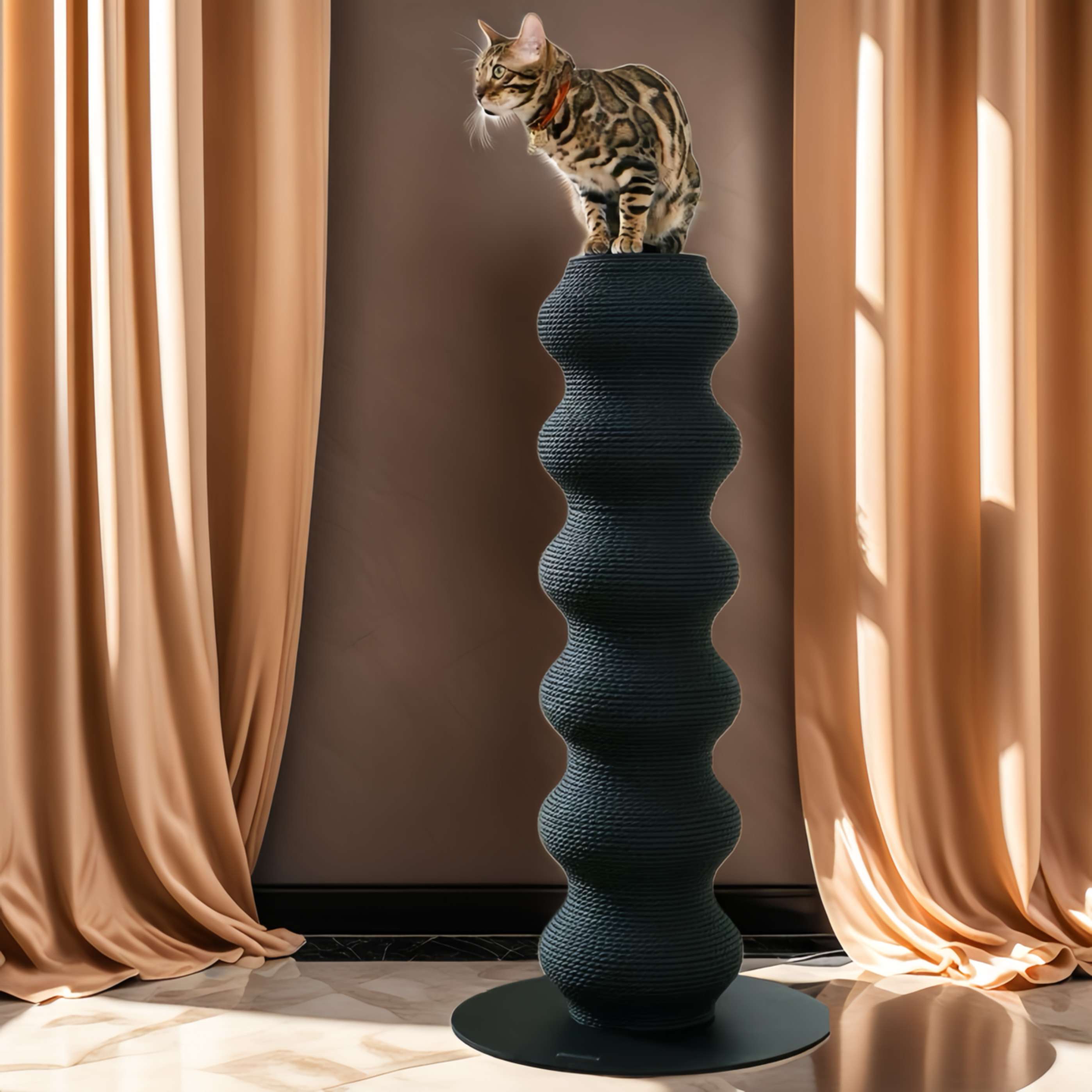 Modular Eco-Friendly Indoor Vertical Large Cat Scratching Post