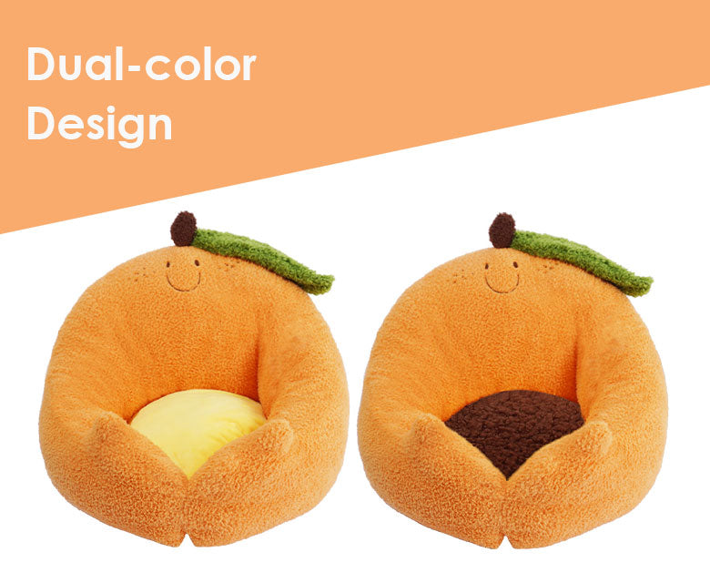 Orange Thickened Warm Cat Kennel Semi-enclosed Pet Kennel Suitable for All Seasons