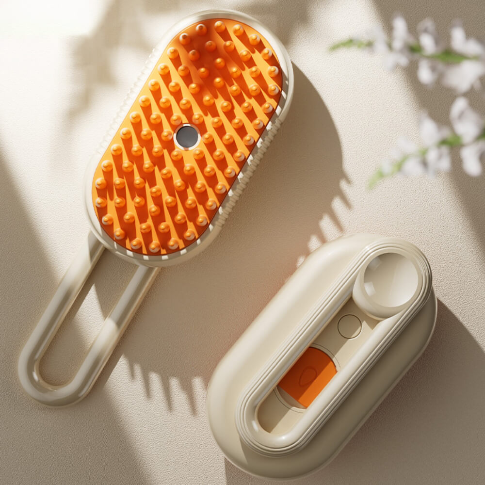 Electric spray cat hair comb, bath massage brush comb