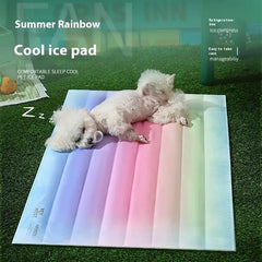 Romantic Rainbow Pet Summer Ice Pad