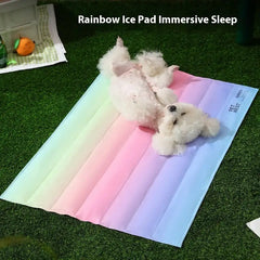 Romantic Rainbow Pet Summer Ice Pad