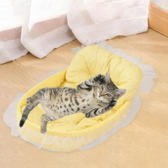 Removable Dog Bed Lace Cat Sofa for Cats or Small Dogs Indoor Puppies and Kittens