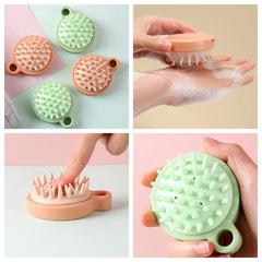 Silicone shampoo brush scalp massage comb shampoo comb tool