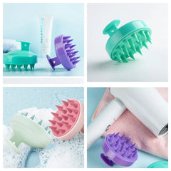 Silicone shampoo brush scalp massage comb shampoo comb tool