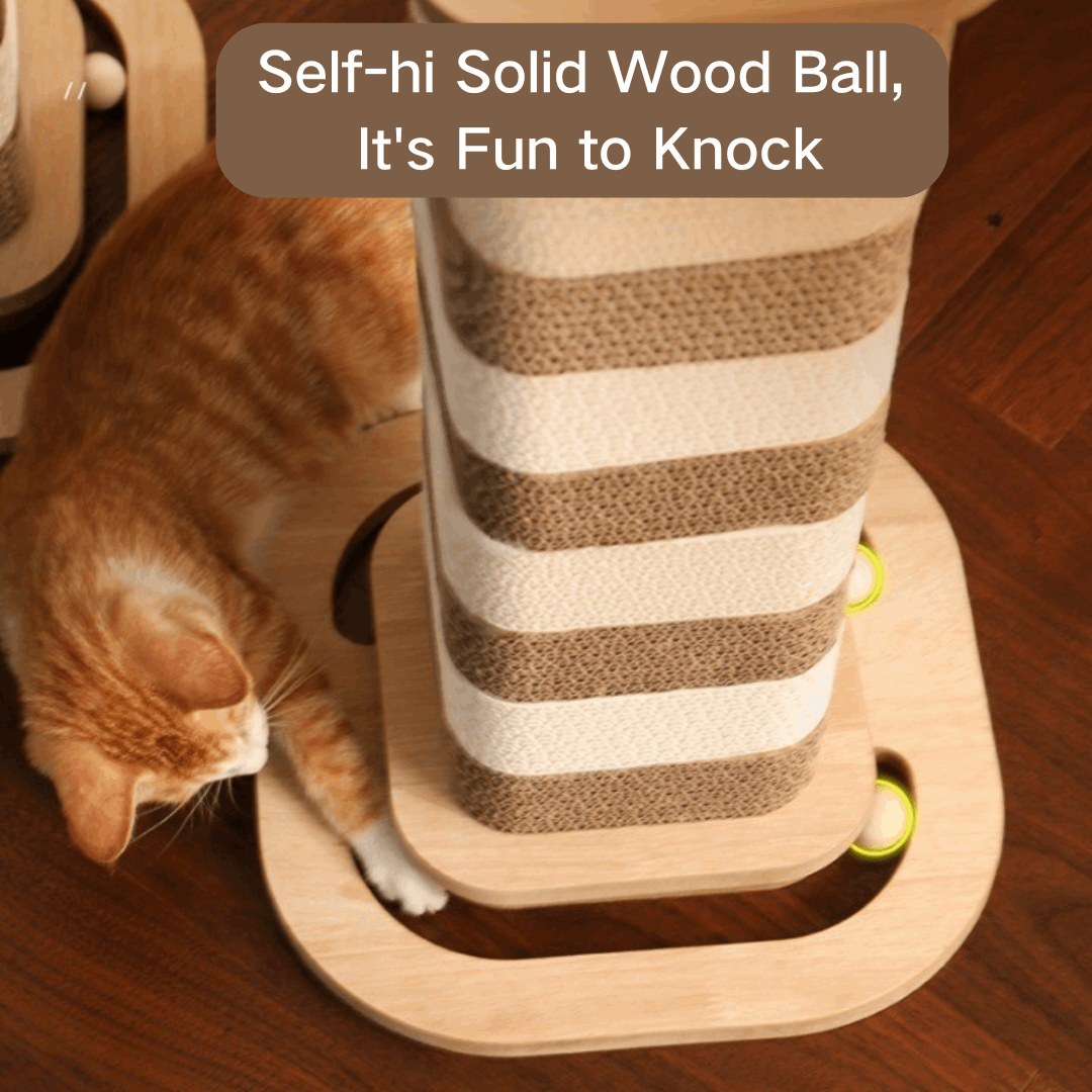Vertical Wear-resistant Corrugated Cat Claw Column Cat Claw Grinding Toy