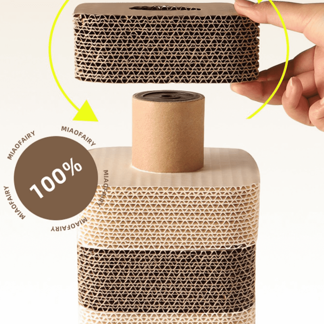 Vertical Wear-resistant Corrugated Cat Claw Column Cat Claw Grinding Toy