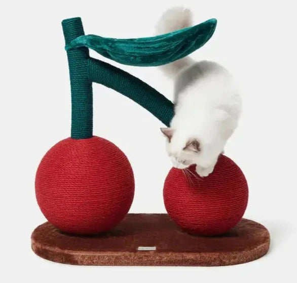 Cherry cat climbing frame cat scratching ball two in one wear-resistant cat toy self-entertainment cat toy