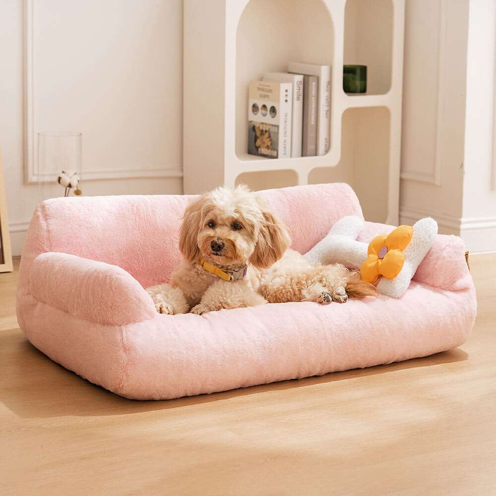 Deluxe Pet Sofa with 100% Cotton Filling for Ultimate Comfort