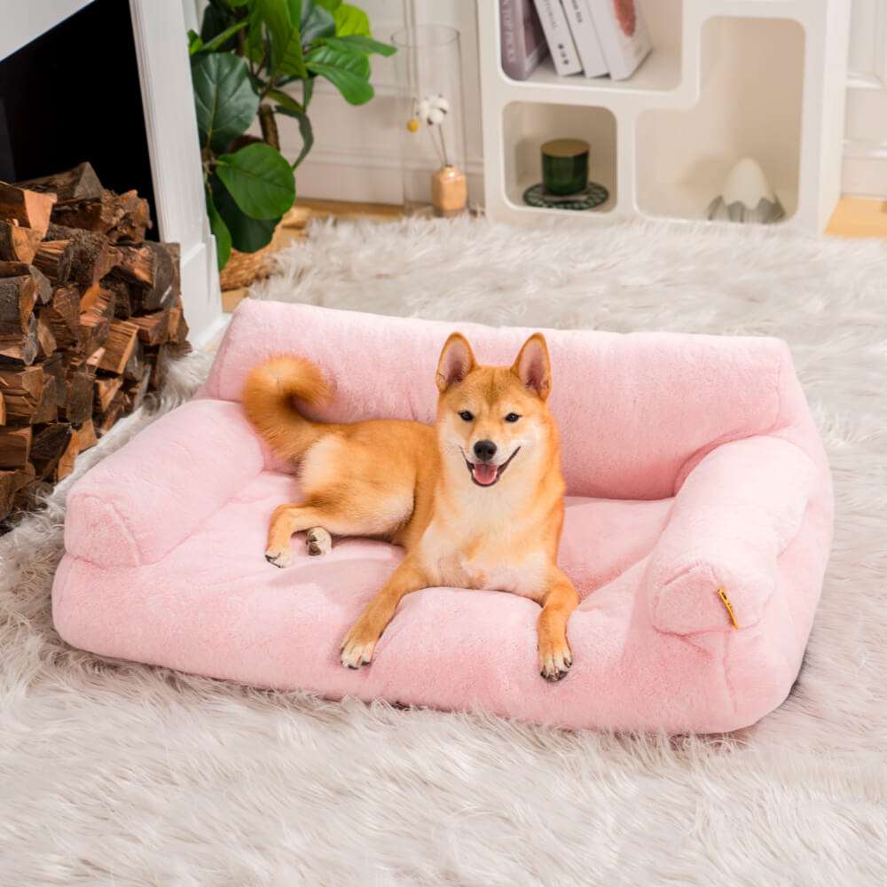 Deluxe Pet Sofa with 100% Cotton Filling for Ultimate Comfort