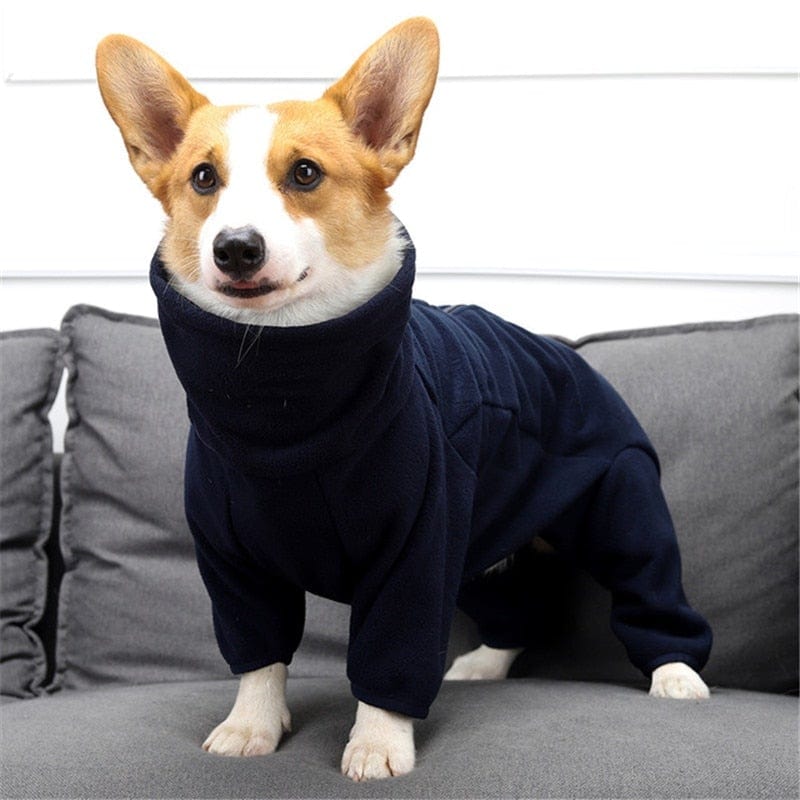 Winter dog pajamas dog coat high elastic high collar cold-proof warm tight and comfortable