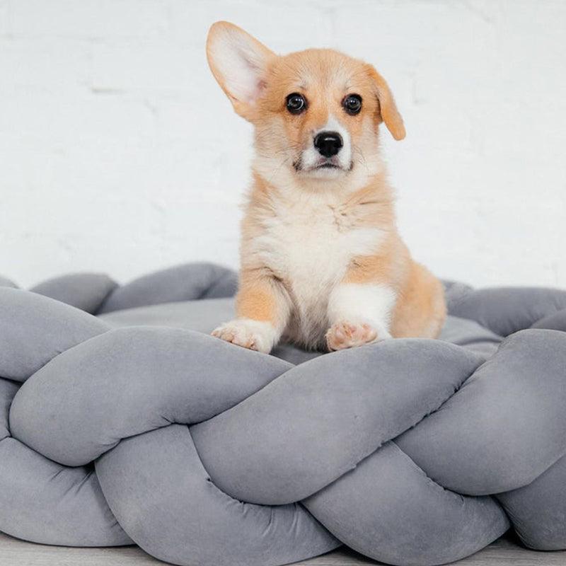 Handwoven Machine Washable Cotton Dog Bed Cat Bed Non-Slip Bed - Ayipets Store