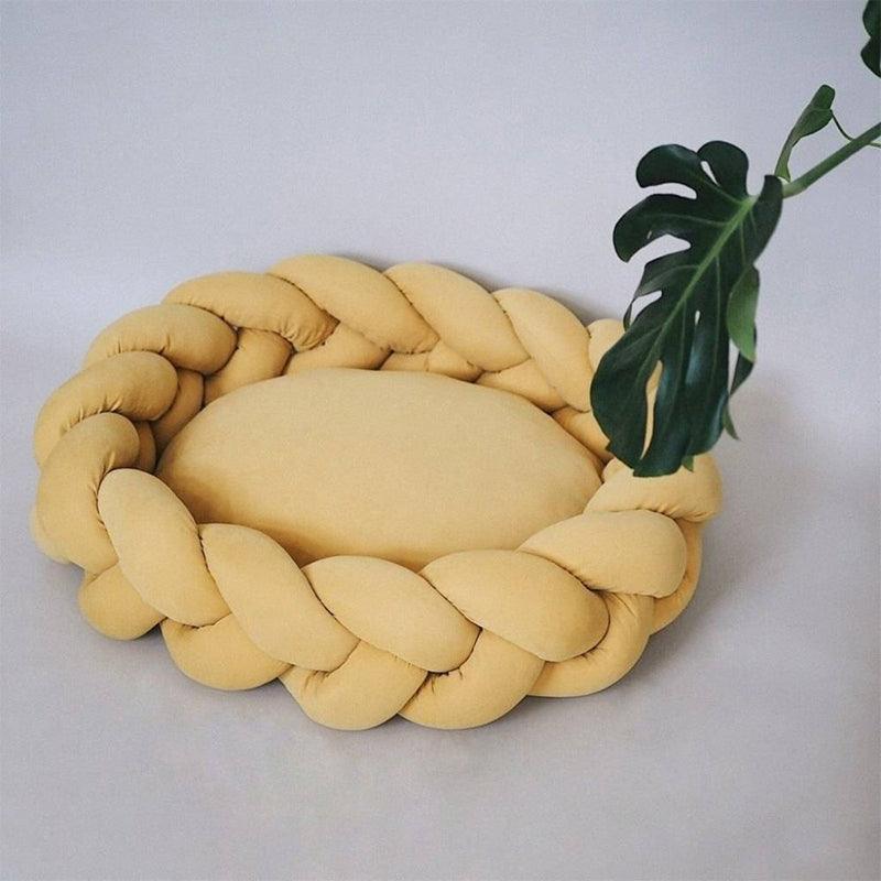 Handwoven Machine Washable Cotton Dog Bed Cat Bed Non-Slip Bed - Ayipets Store