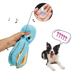 Dog Fabric Chewing Octopus Toys, Audible Interactive Toys - Ayipets Store