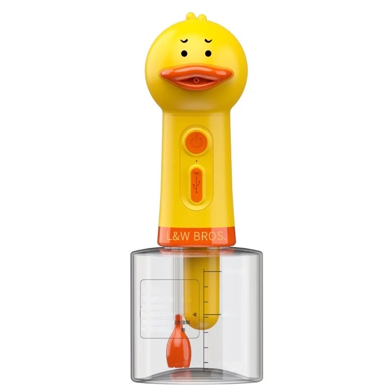 Dog Bath Bubbler Little Yellow Duck Bubble Machine