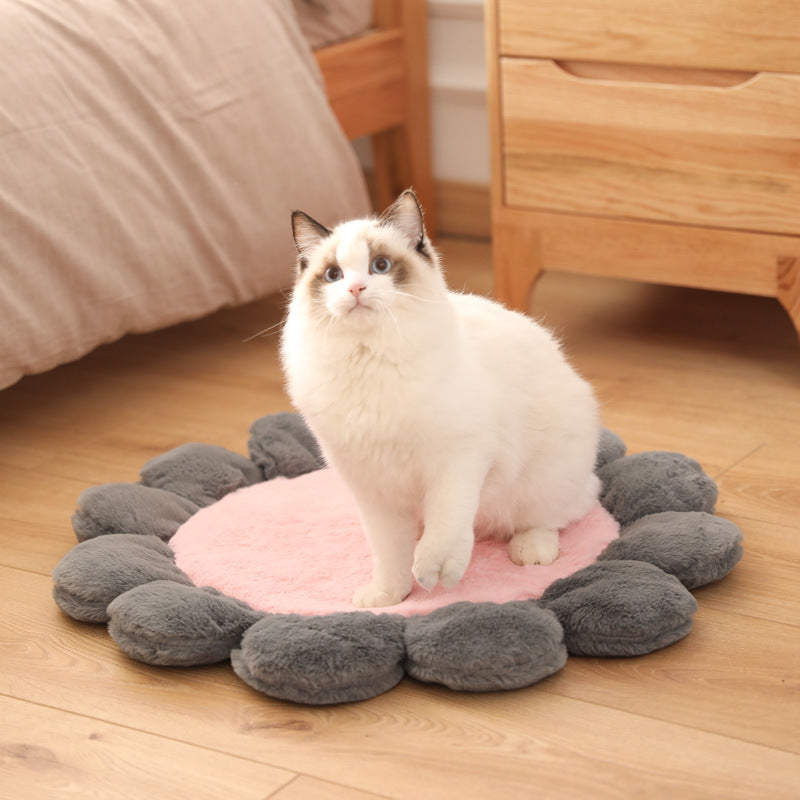 Colourful Sunflower Shape Human Pet Mat Dog Bed