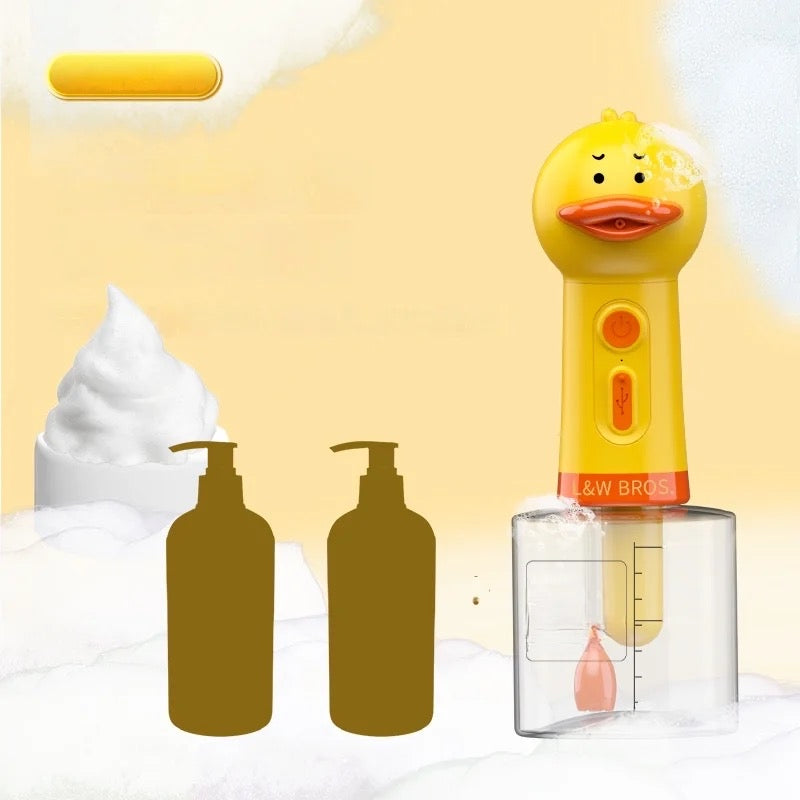 Dog Bath Bubbler Little Yellow Duck Bubble Machine