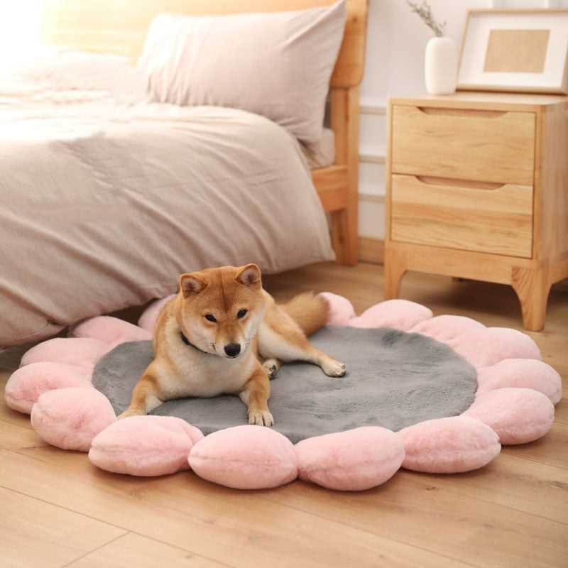 Colourful Sunflower Shape Human Pet Mat Dog Bed