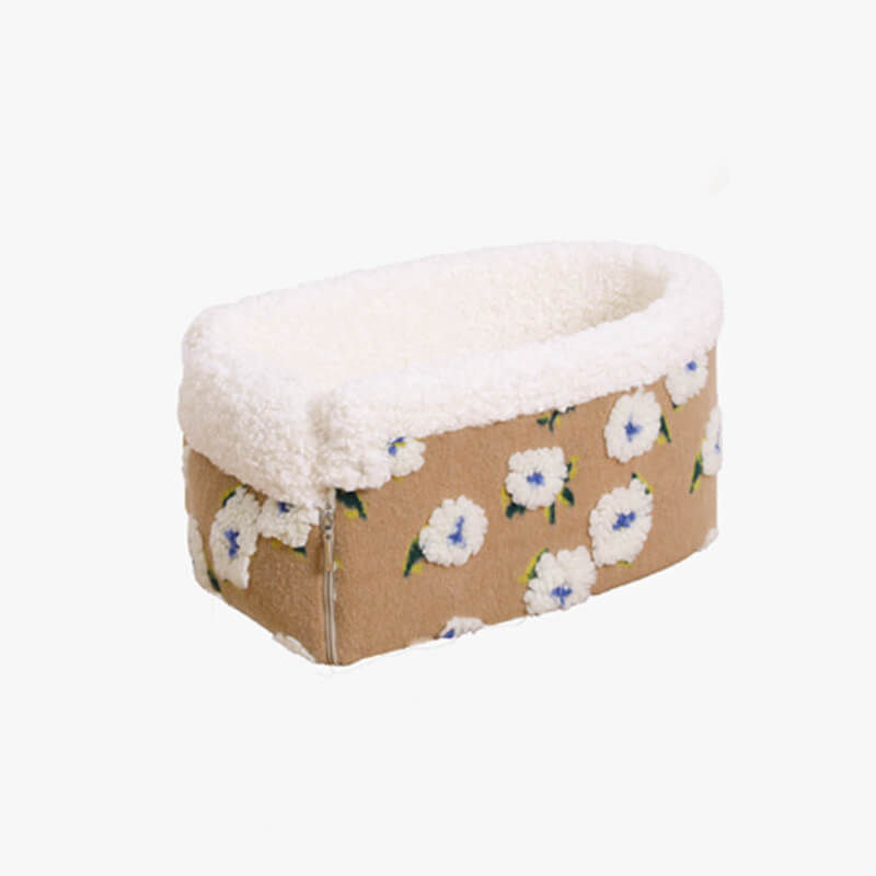 AyipetsStore-FlowerWoolFleeceCatCarSafetySeatCentralControlDogCarSeatBed-_1