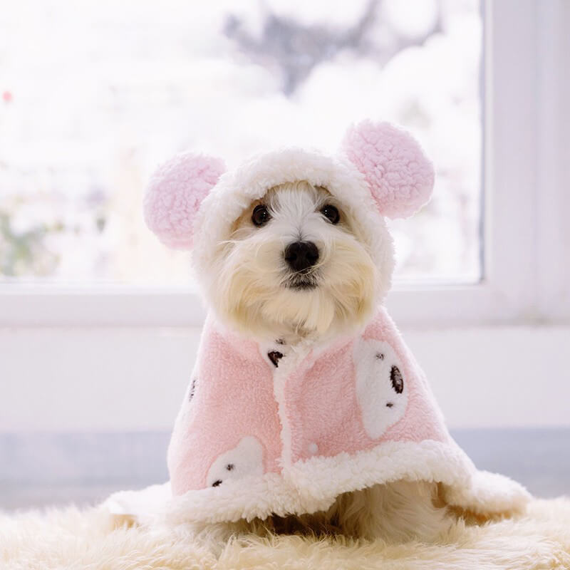 AyipetsStoreBearLambFleeceDogCapeWarmClothing-_1