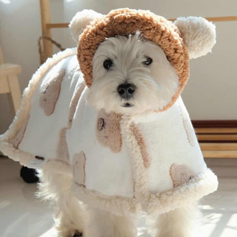 AyipetsStoreBearLambFleeceDogCapeWarmClothing-_10