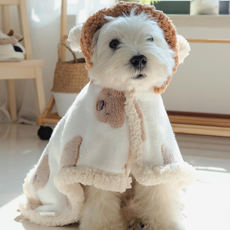 AyipetsStoreBearLambFleeceDogCapeWarmClothing-_11