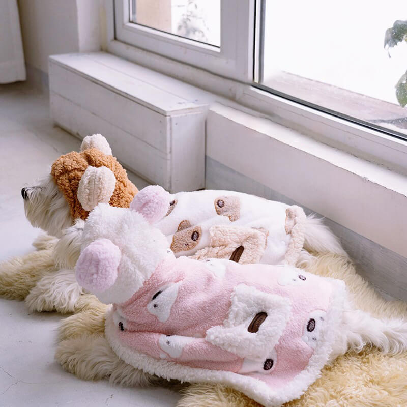 AyipetsStoreBearLambFleeceDogCapeWarmClothing-_3