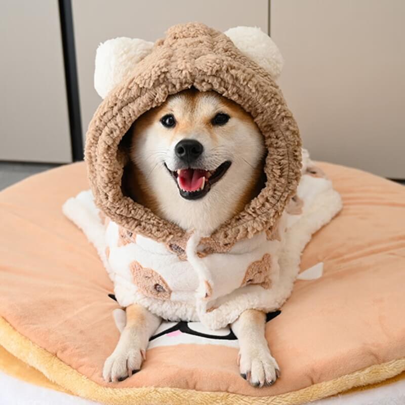 AyipetsStoreBearLambFleeceDogCapeWarmClothing-_8