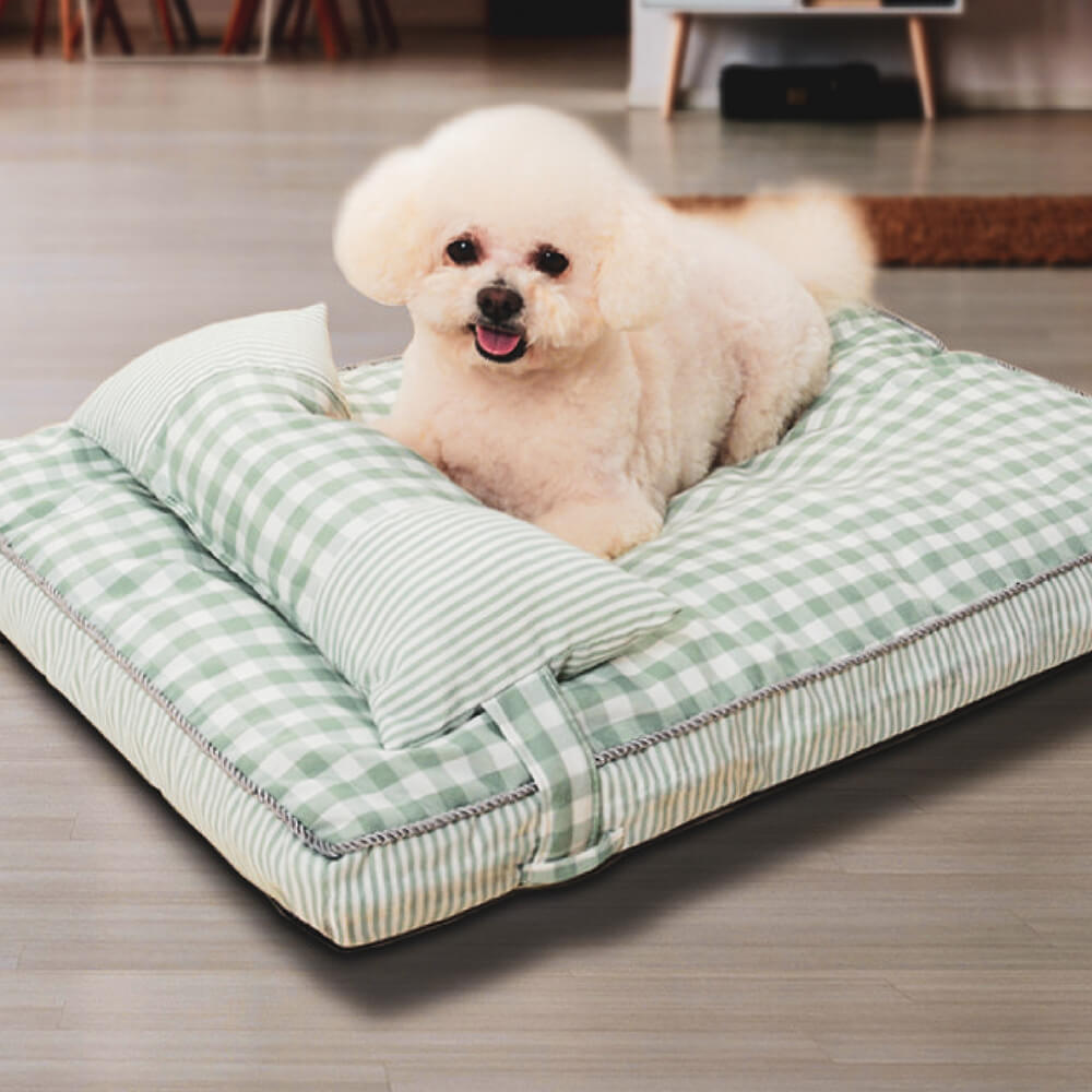 AyipetsStore_FashionCheckeredPatternWashableDogBed8