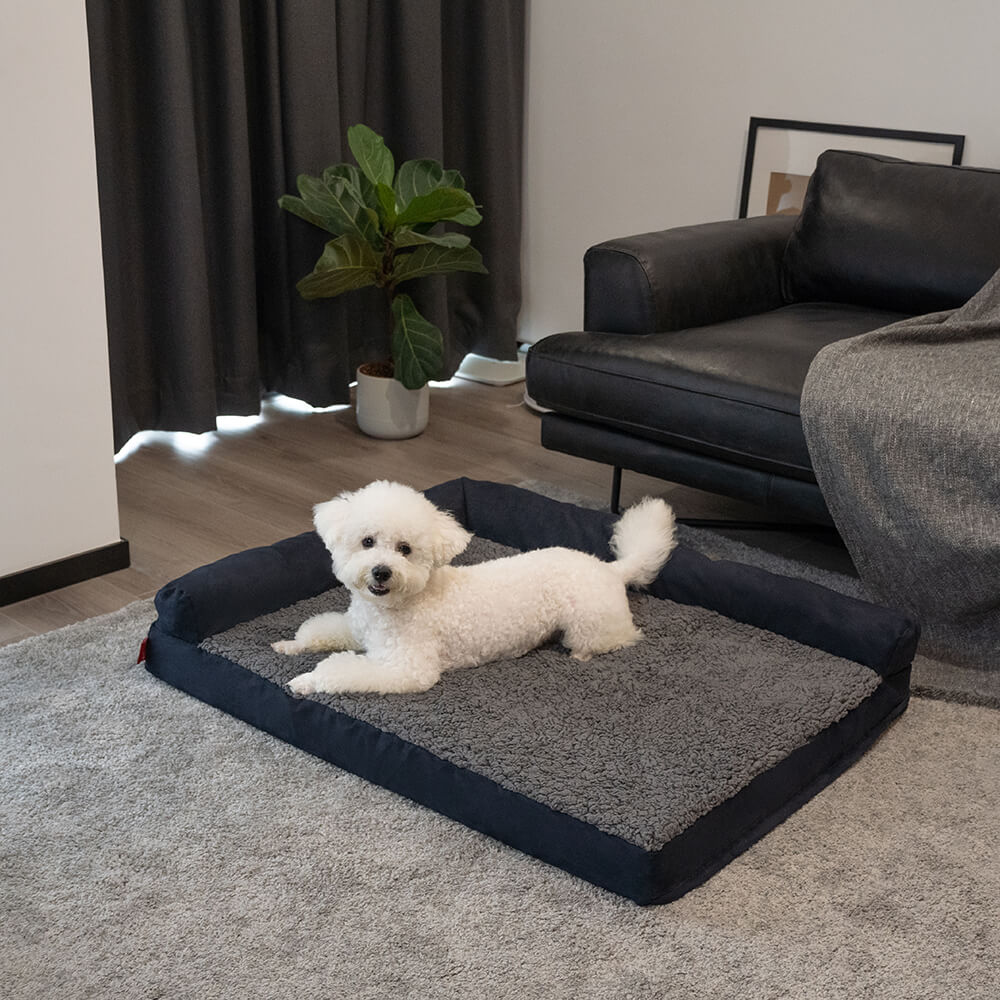 AyipetsStore_LuxuryChaiseFauxFurSuedeLShapedOrthopedicDogBed6