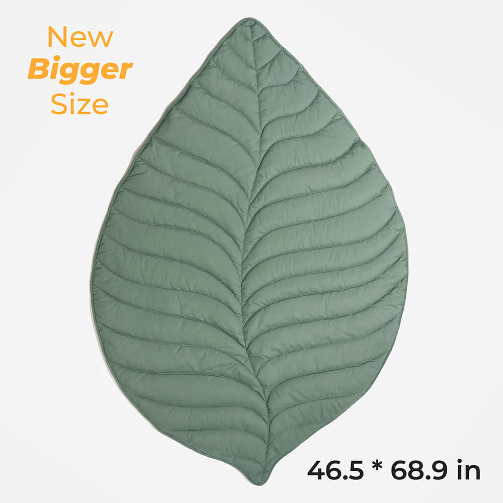 AyipetsStore_SuperLargeHighQualityLeafShapeHumanMatDogBlanket12B