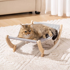 AyipetsStore_WoodenElevatedCatHammockBedSwingChair4