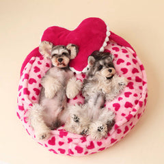 BarbiePinkHeartPlushDogPillowBed-_10