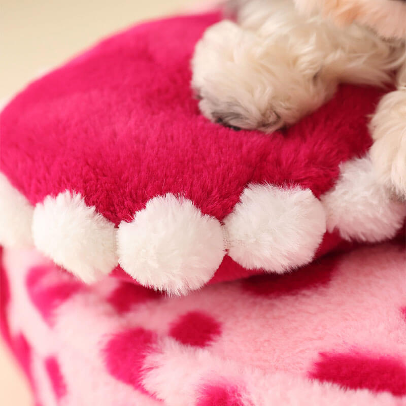 BarbiePinkHeartPlushDogPillowBed-_4