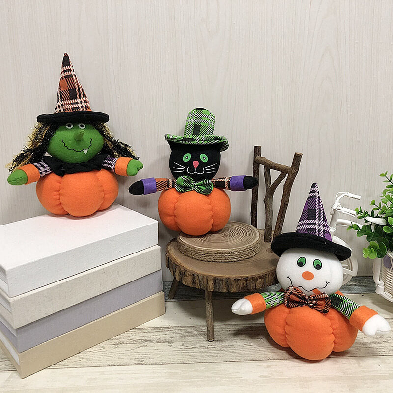 Halloween Pumpkin Dog Plush Toy Horrible Home Decoration