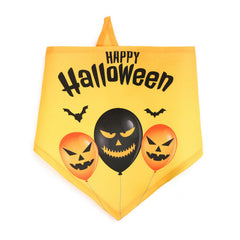 Halloween Pumpkin Ghost Triangle Bibs Dog Bandanas