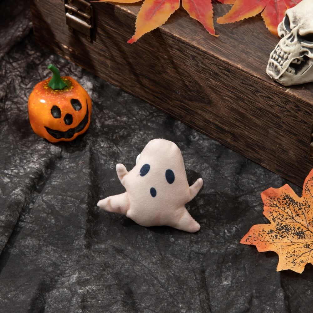 Halloween Themed Catnip Toys Ghost Skeleton Pumpkin Pet Toy