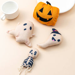 Halloween Themed Catnip Toys Ghost Skeleton Pumpkin Pet Toy