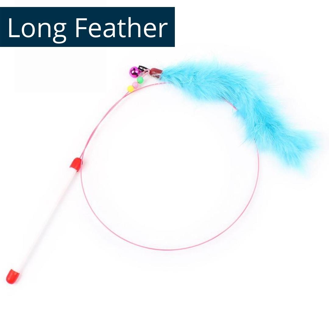 Flying High: Unleashing the Fun with Feather Teaser Cat Toys (Buy 1 Get 1)