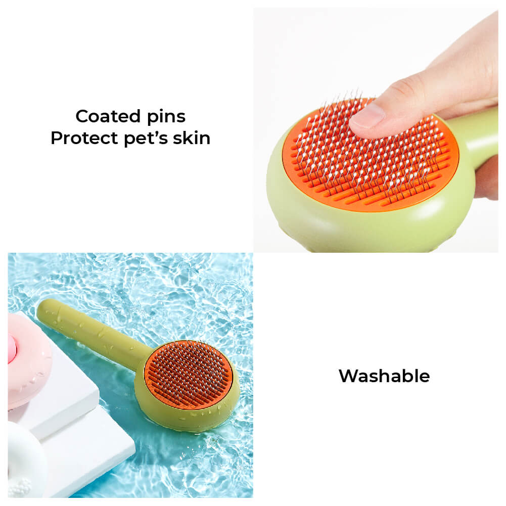 New Donut Pet Comb Self-Cleaning Needle Comb Hair Remover