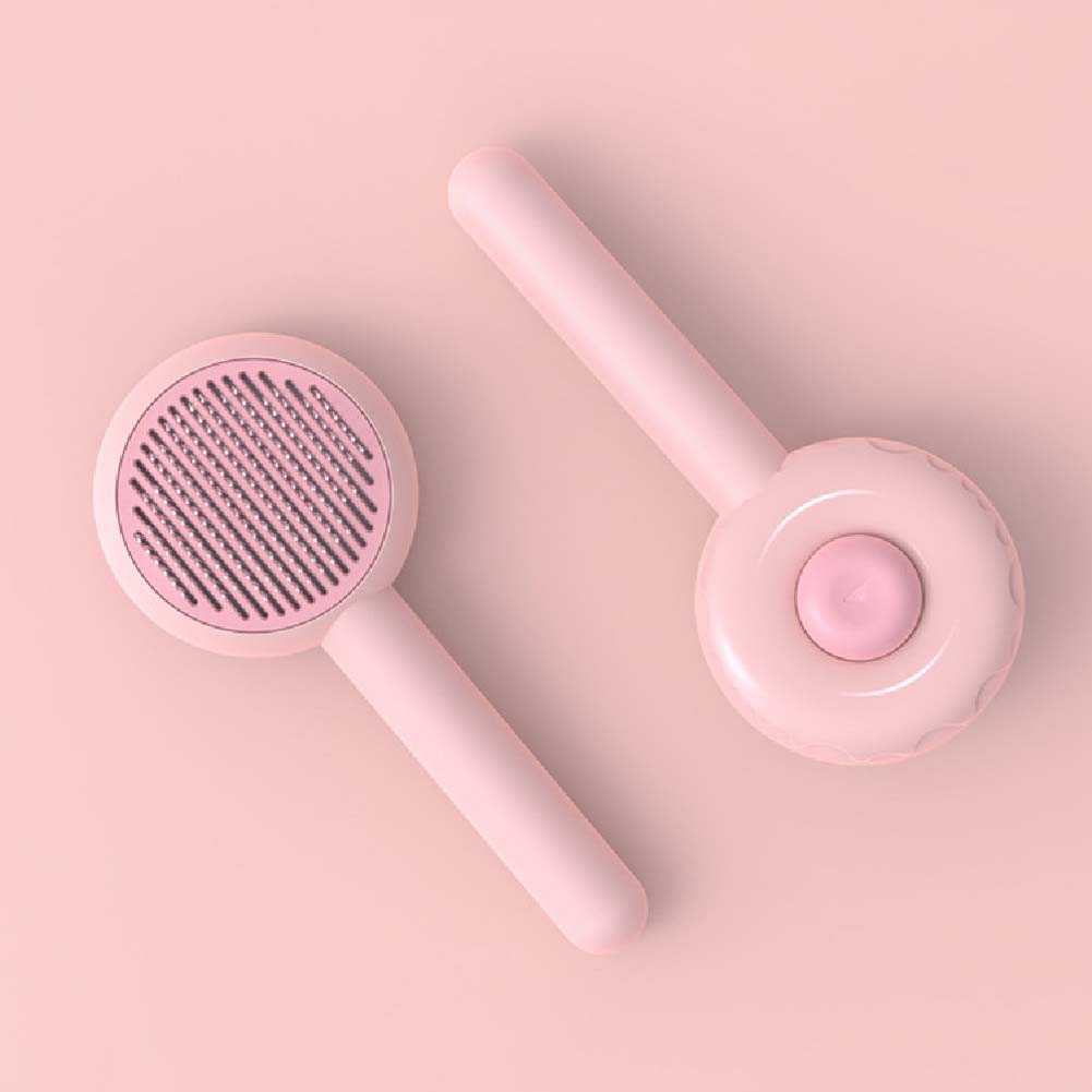 New Donut Pet Comb Self-Cleaning Needle Comb Hair Remover