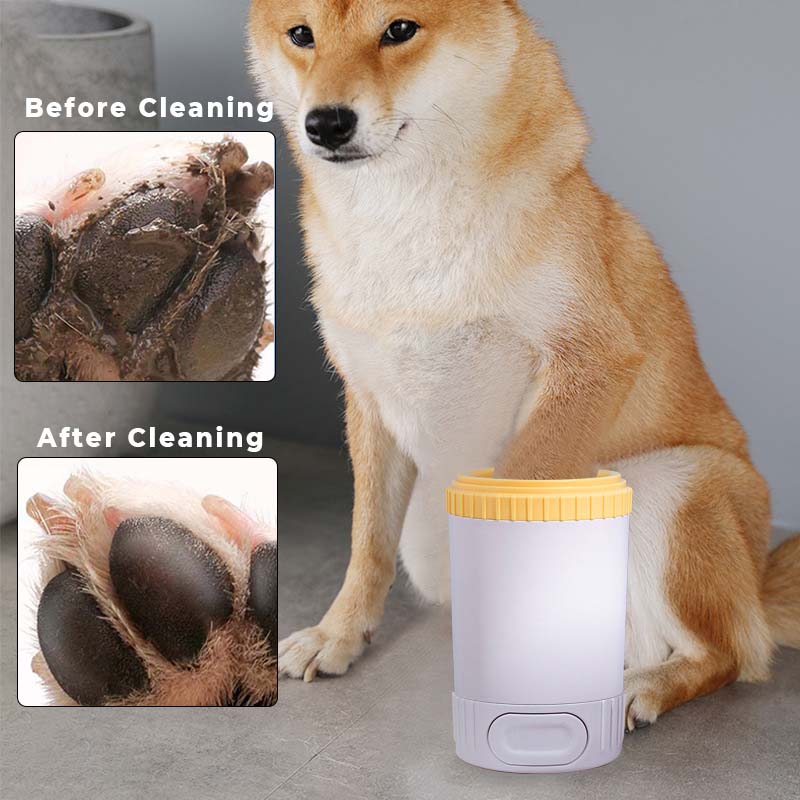 Portable Dog Paw Cleaner Contrast