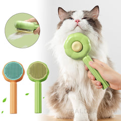 Sunflower self-cleaning smooth bristle brush dog and cat massage particle pet comb