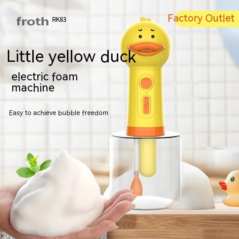 Dog Bath Bubbler Little Yellow Duck Bubble Machine